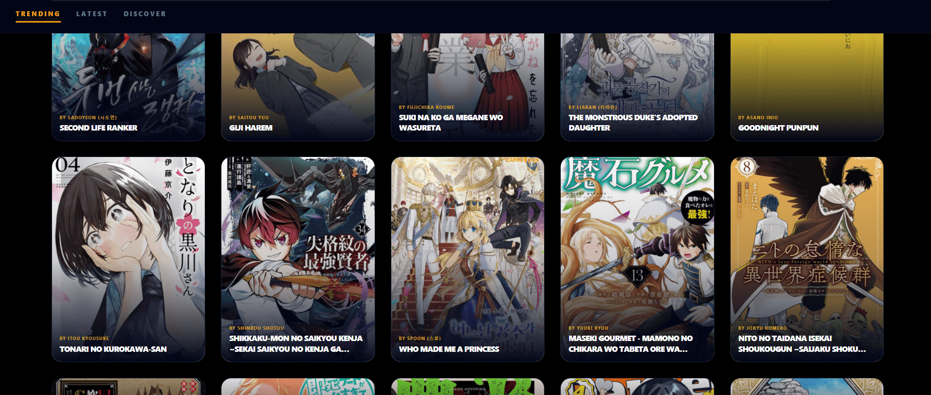 InstantFriend Manga Oasis reading interface with zero ads